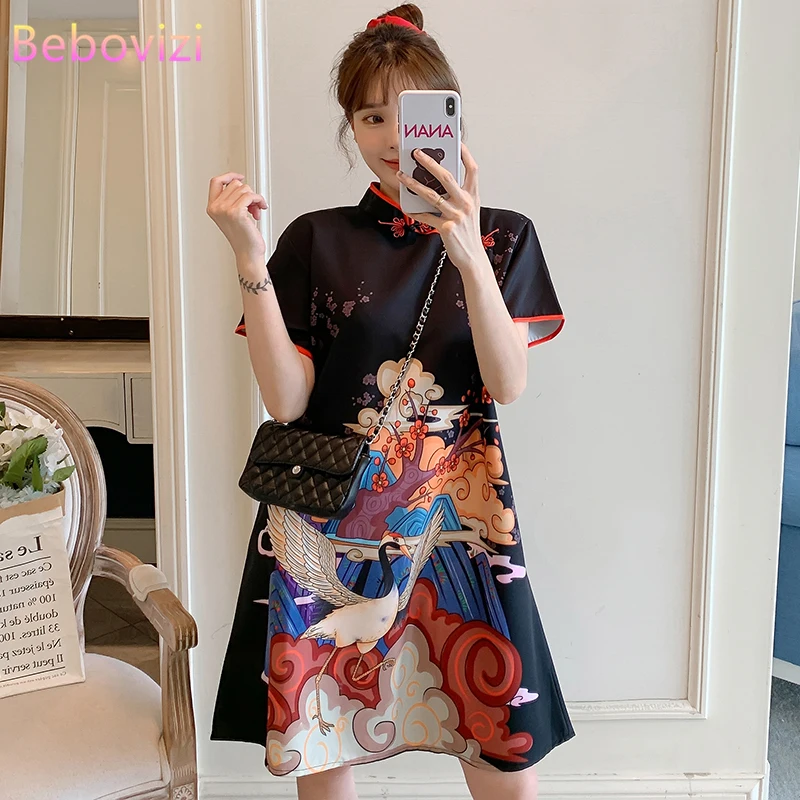 Плюс Размеры M 4XL модные хрустальные люстры свет современный тренд Cheongsam платье