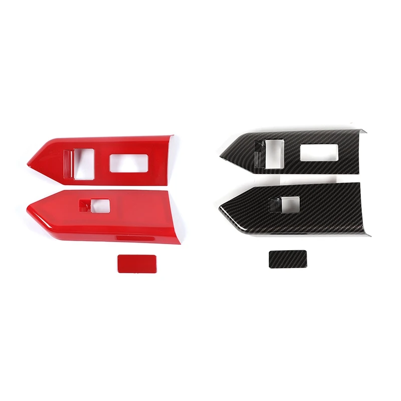 

Car Window Switch Control Panel Cover Interior Trim Sticker ABS for Ford Mustang 2010-2014 Accessories