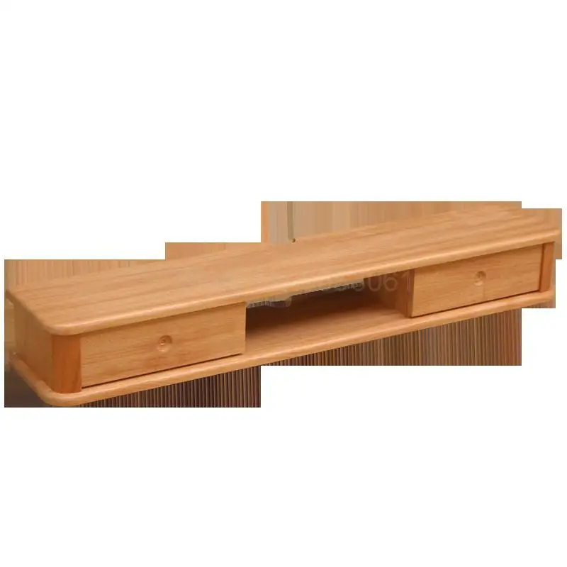 Шкаф для телевизора из массива дерева простая приставка гостиной настенный