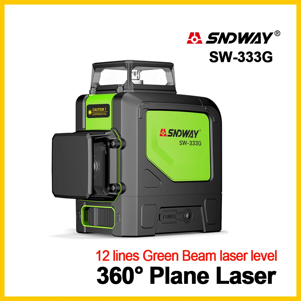 SNDWAY Laser Levels 360 Green 3D Self Leveling Vertical Horizontal Rotary Lasers 12 lines Leveler | Инструменты