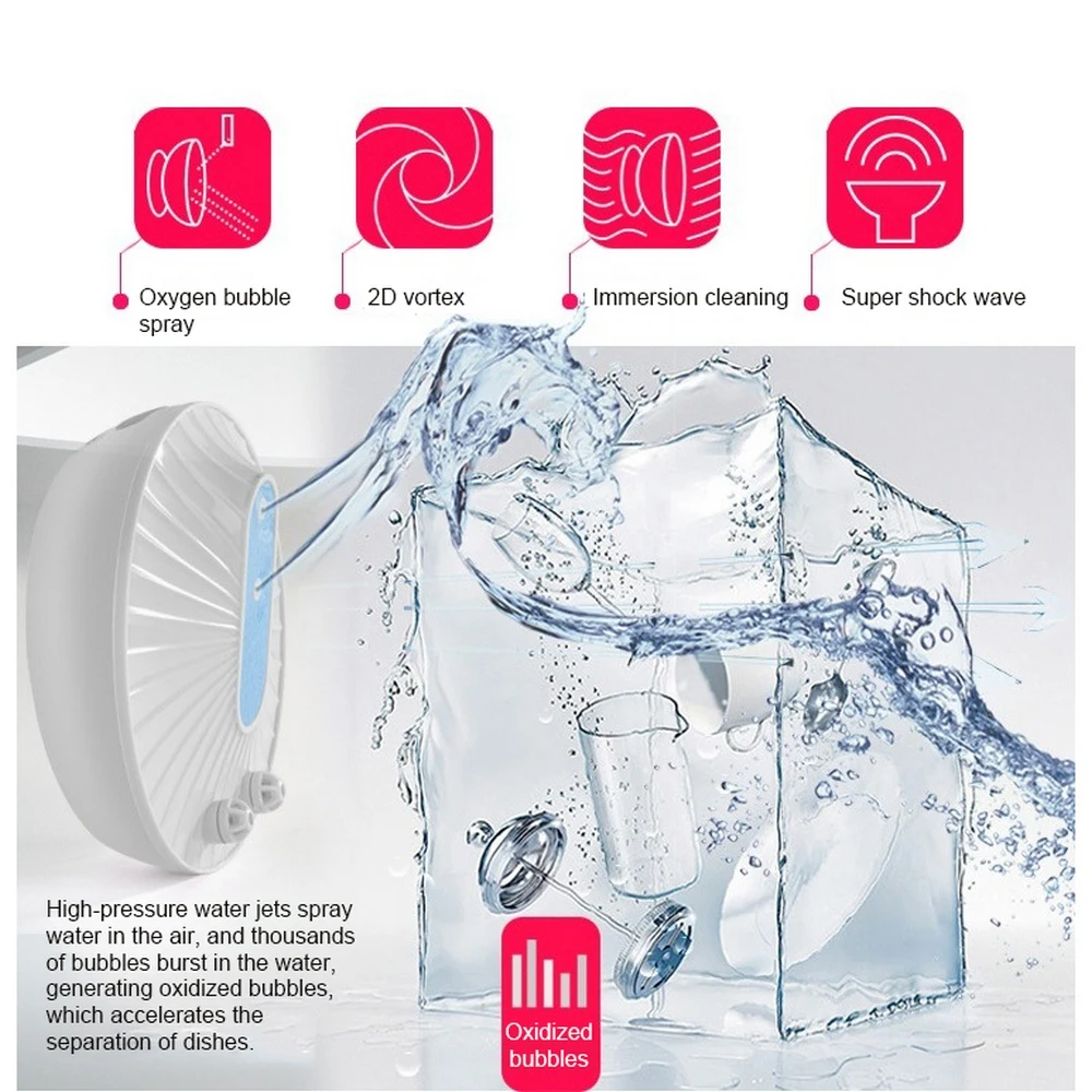 Большая распродажа! Портативная ультразвуковая мойка с функциями мытье фруктов