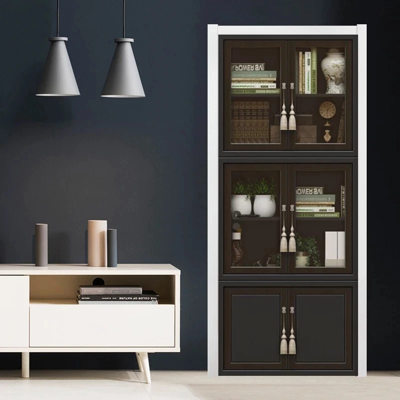 

Винтажная книжная полка, дверная наклейка, 3D стерео книжный шкаф, домашний дизайн, виниловые дверные фрески, кабинет, самоклеящиеся водонеп...