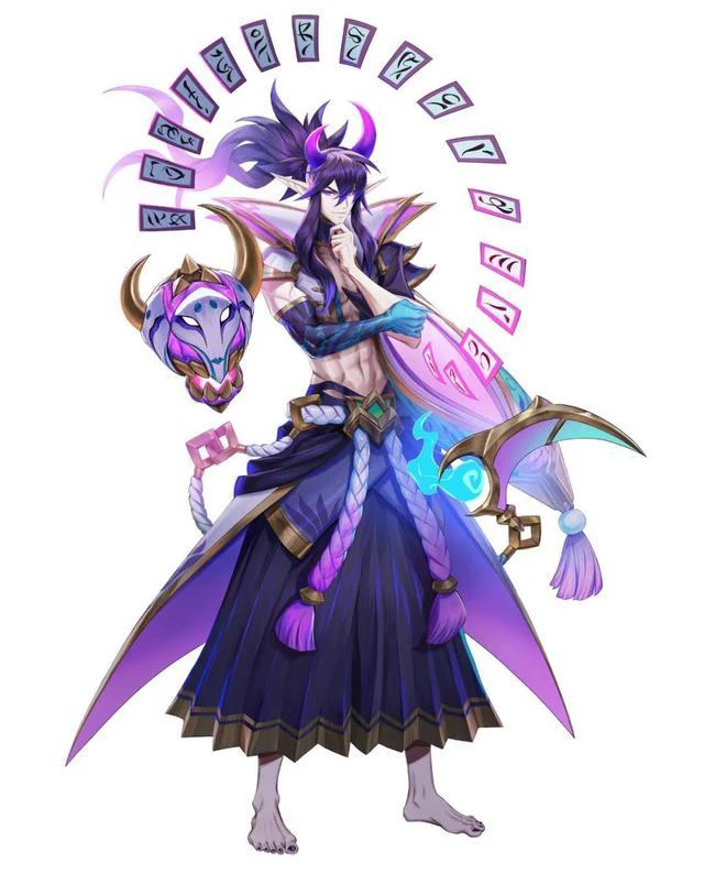 

Мужской костюм для косплея «сделай сам» LOL Spirit Blossom, полный комплект на Хэллоуин, на заказ