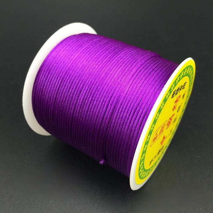 55 м/рулон нейлоновый шнур нить китайский узел макраме браслет ожерелье плетеная