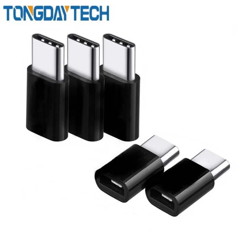 Tongdatech 5 упаковок Type C адаптер Micro USB Женский к Мужской синхронизации данных