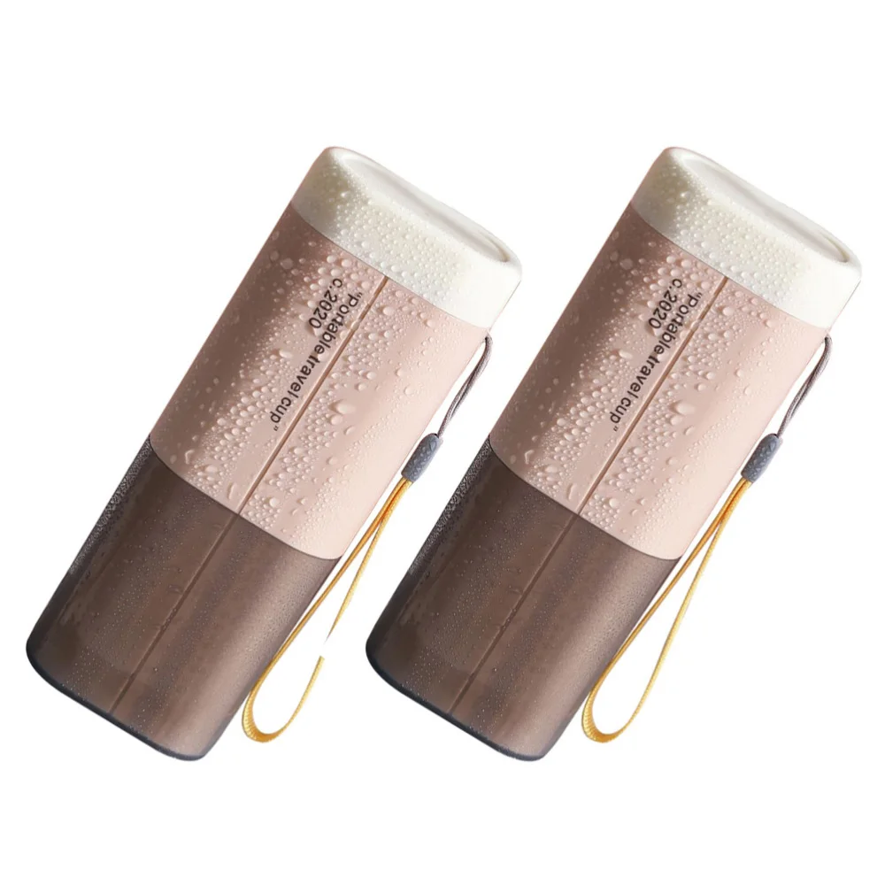 

2Pcs Toothbrush Boxes Washing Cups Tooth Wash Cups