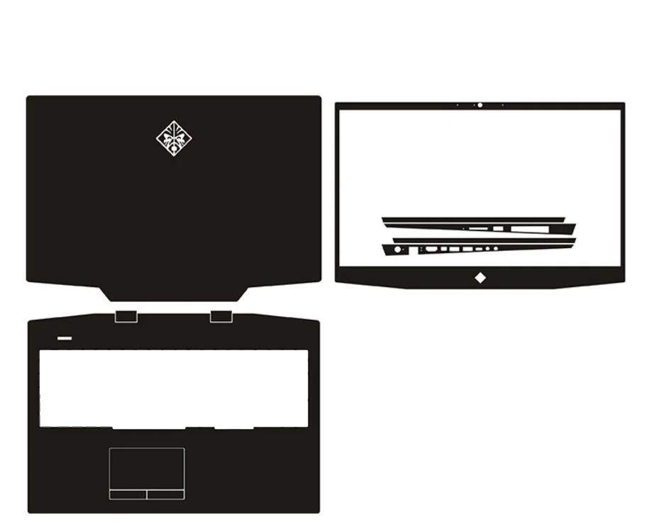 

Laptop Carbon fiber Vinyl Skin Sticker Cover For HP OMEN 17-cb1521na cb1003na cb0006na CB1002NA cb1467ng cb1273ng cb0000 17.3"