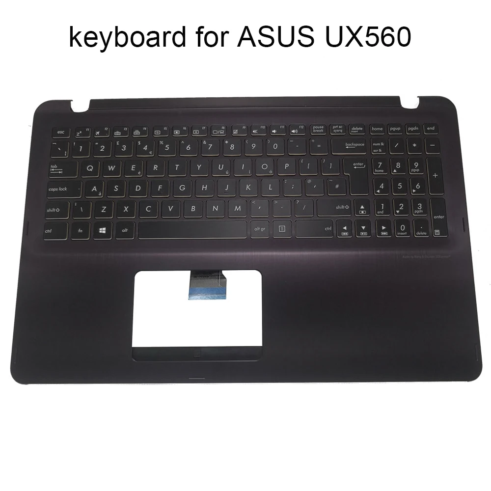 Клавиатура с английской подсветкой для ASUS Zenbook UX560 UX560UX UX560UQ UQK Q534UX 13NB0CE1P03111-1 ГБ