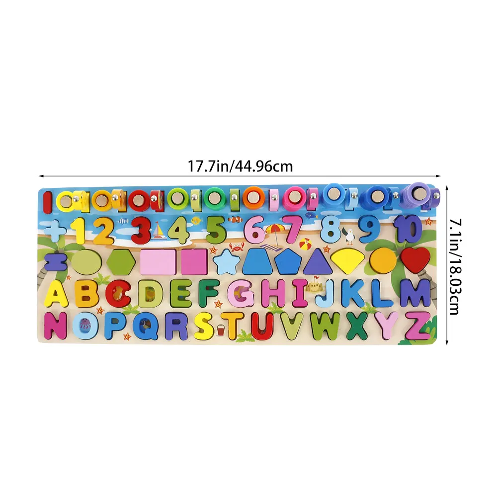 

Kids Wooden 3D Alphabet Number Puzzle Baby Colorful Letter Digital Geometric Educational Toy For Toddler Boy Girl Gift