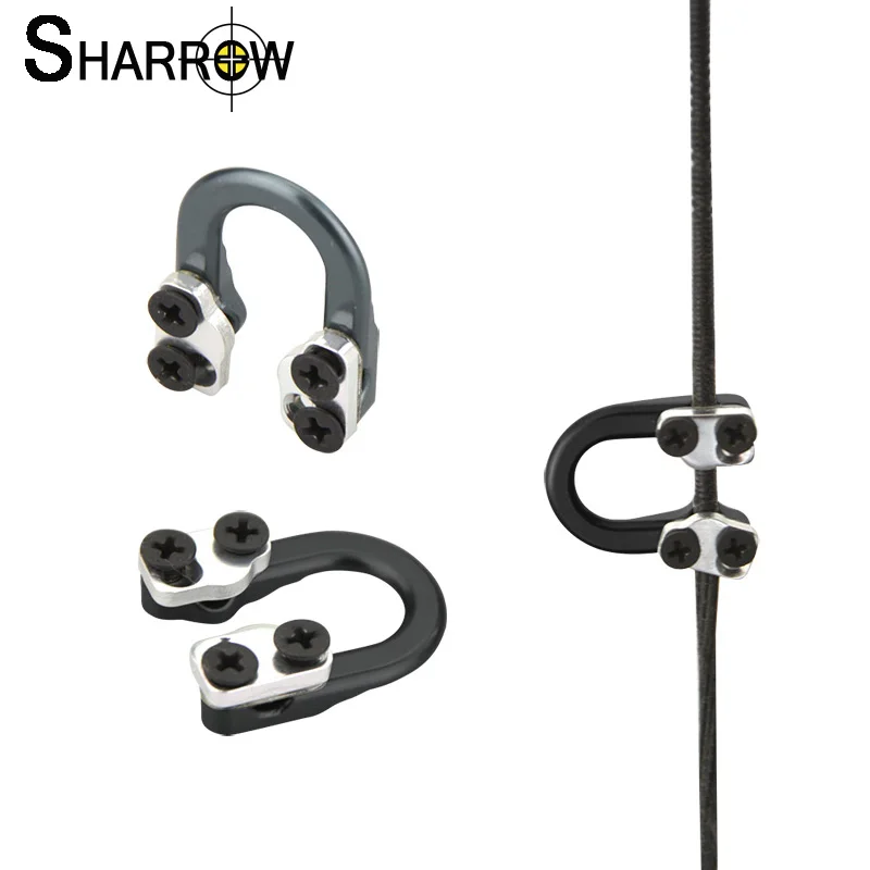 1 шт. металлический D образный кольцо для стрельбы из лука U Nock Bowstring безопасная