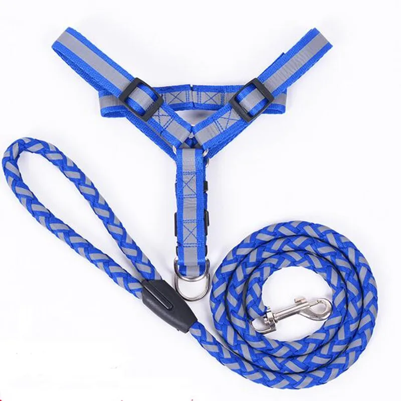 Светоотражающая шлейка для собак нейлоновый тренировочный жилет маленьких и