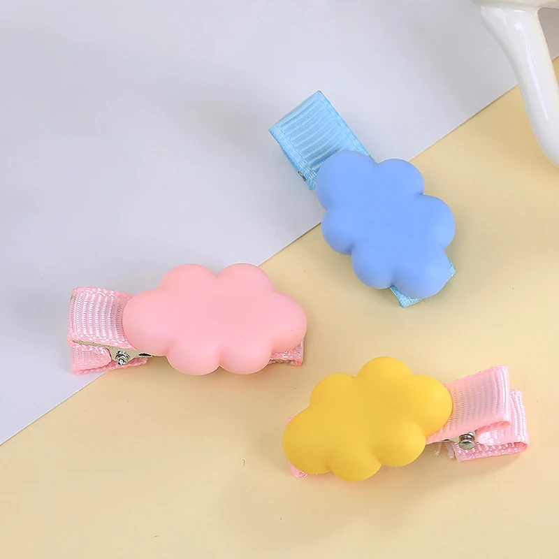 Красочные облачные заколки для волос милые заколки для волос повязка на голову из смолы материал облако заколка для волос Kawaii девушки аксессуары для волос