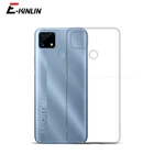 Ультратонкий Прозрачный мягкий защитный чехол из ТПУ для Realme C21Y C20 C20A C12 C25s C25 C17 C2 силиконовый чехол для задней панели телефона