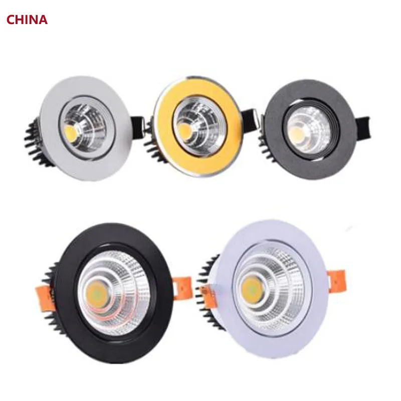 

Dimmable Led Downlight Light Ceiling Spot 3w 5w 7w 9w 12w 15w 18w AC85-230V Recessed Lights Indoor Lighting