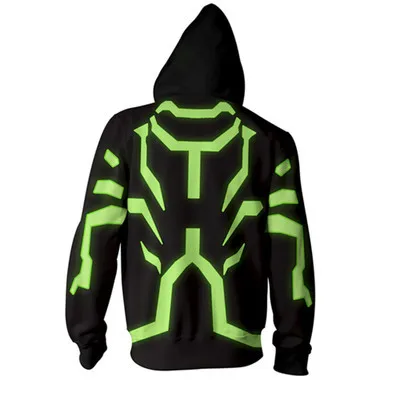 Ben 10 Alien Force аниме 3D толстовки с капюшоном рисунком Повседневная куртка для мужчин