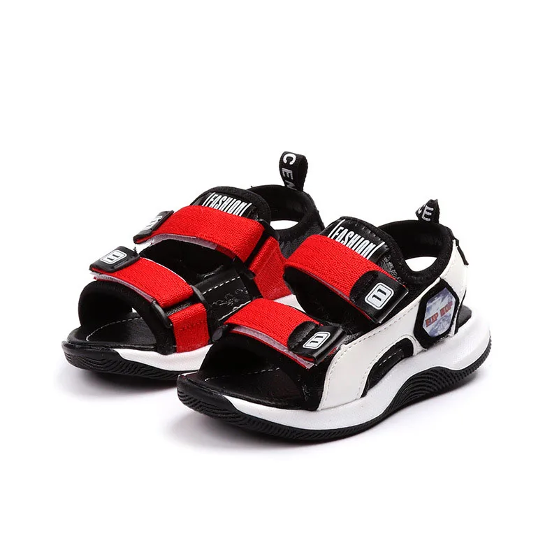 Сандалии кожаные для мальчиков 1 6 лет мягкие Нескользящие плоская подошва