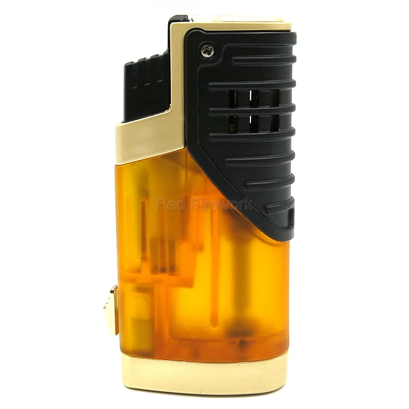 Абсолютно новые зажигалки COHIBA, классические, портативные, ветрозащитные, тройные, 3 пламени, сигареты, сигары, зажигалка с сигарой, удар, подарочная коробка