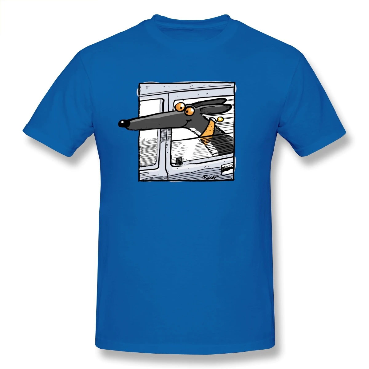 

Funny Cute Greyhound Dog T Shirts Plus Size Cotton Crewneck Custom Short Sleeve Men T-shirt