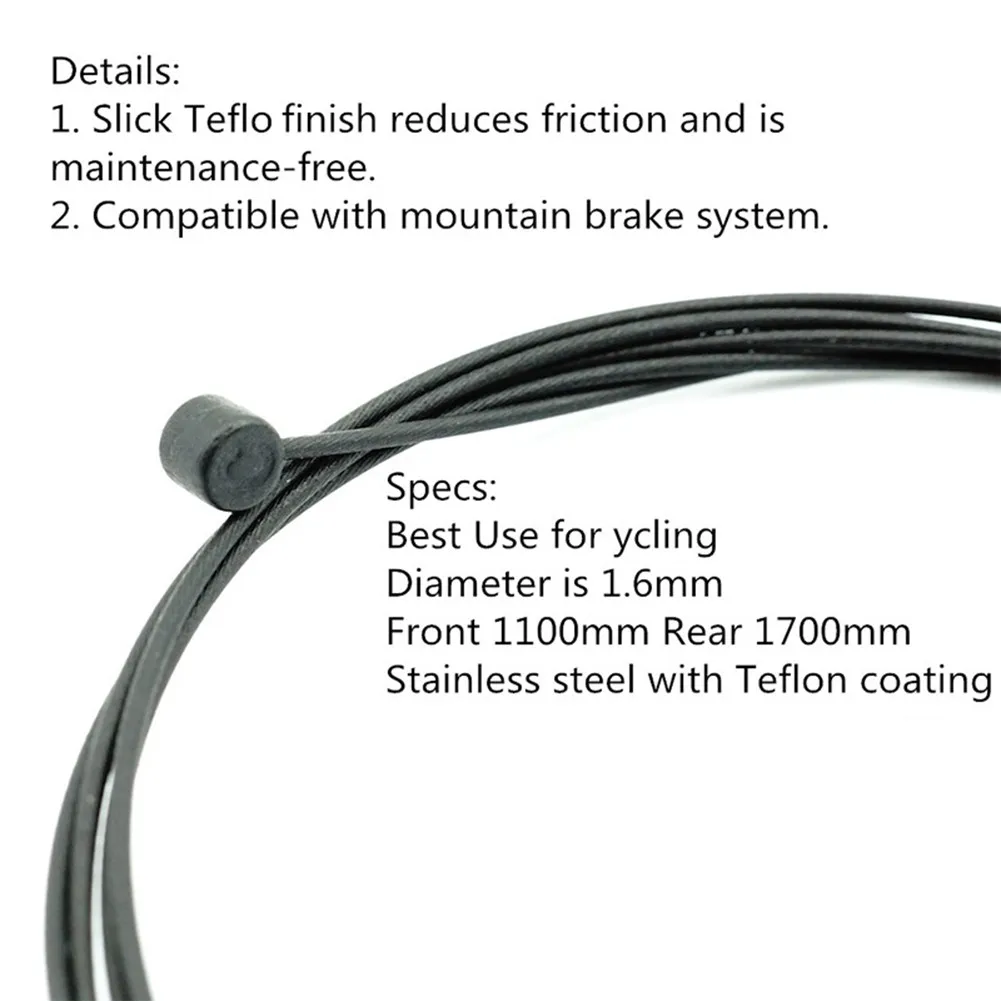 

2 шт., передние и задние тормозные кабели для Shimano For-SRAM