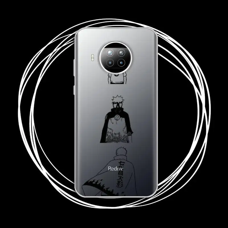 

Anime Naruto Cartoon Phone Case Transparent for xiaomi redmi note 8 9 9s 11 10t lite pro
