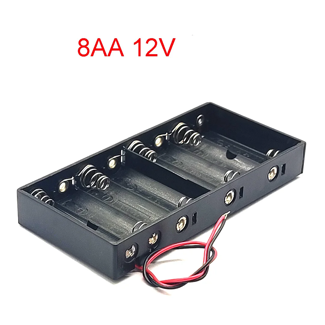 8AA держатель для батареи 8 AA чехол для аккумулятора AA чехол для хранения батареи 8 AA 12V чехол для батареи с линией DIY