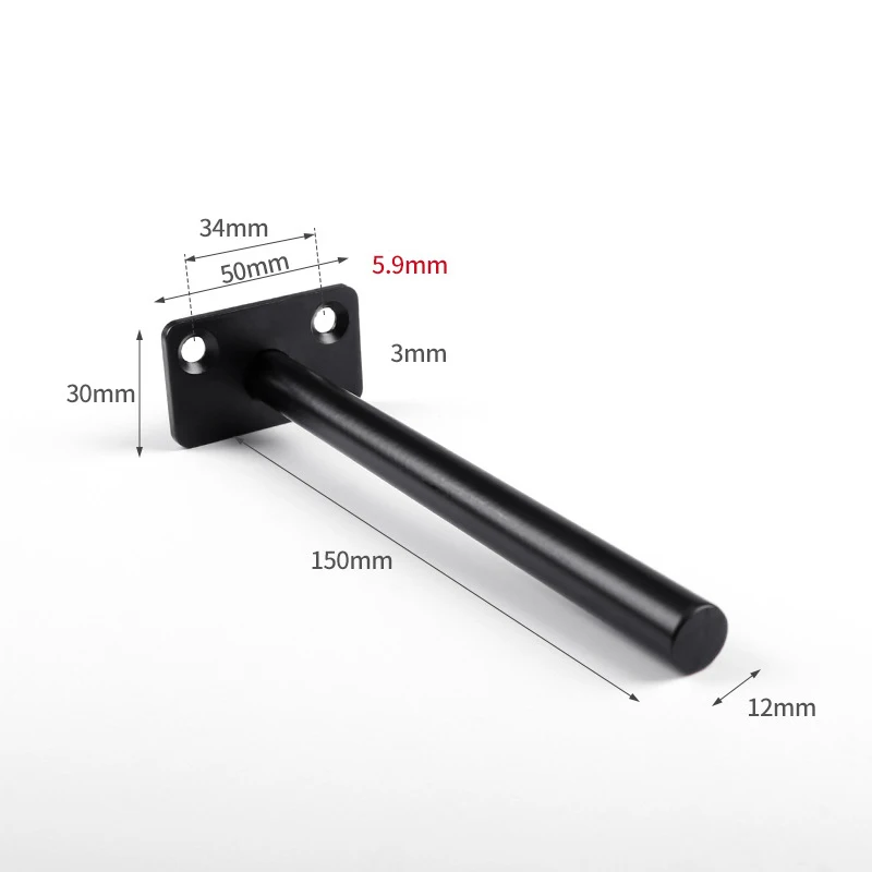 AYHF 4Pcs плавающие кронштейны полки невидимые твердые стальные слепые поддержка