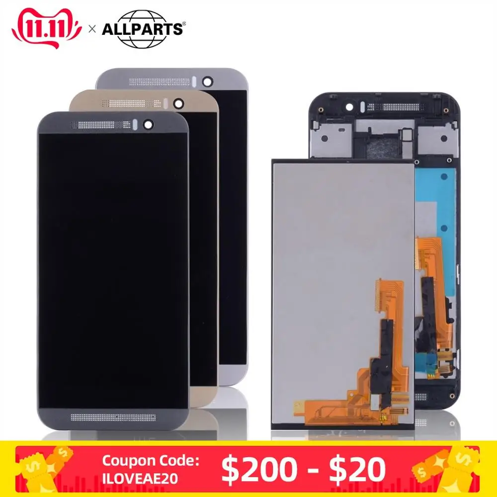 100% оригинал 5 &quotдля HTC ONE M9 LCD сенсорный экран для дисплей дигитайзер сборка