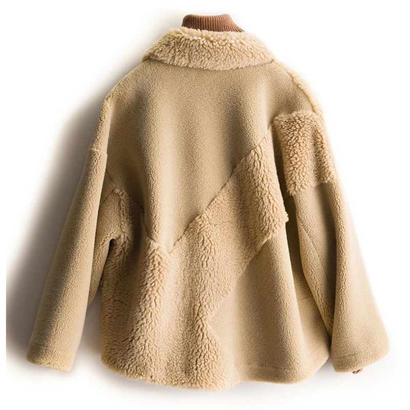 2019 зимняя женская куртка теплая свободная Шерстяная Смесь дизайнерское пальто
