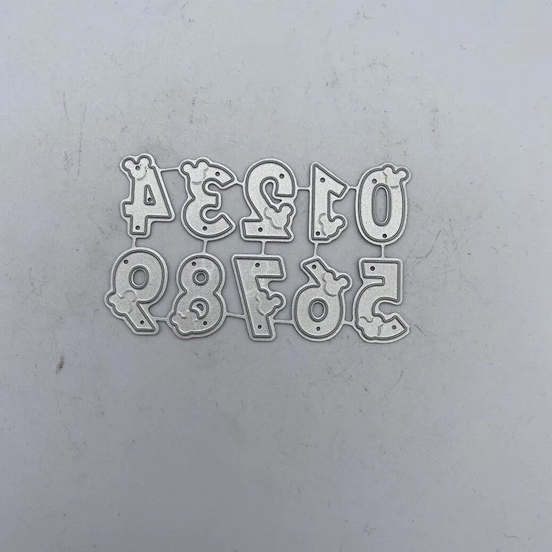 

Metal Cutting Die Arabic Numerals Embossed Paper Card Album Craft Template Stencil Dies