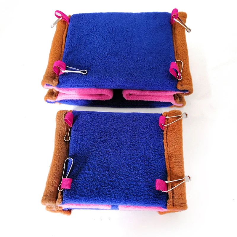 square bird parrot nest soft plush bird parrot hammock warm hanging bed for pet cave cage hut tent toy house for small animals free global shipping