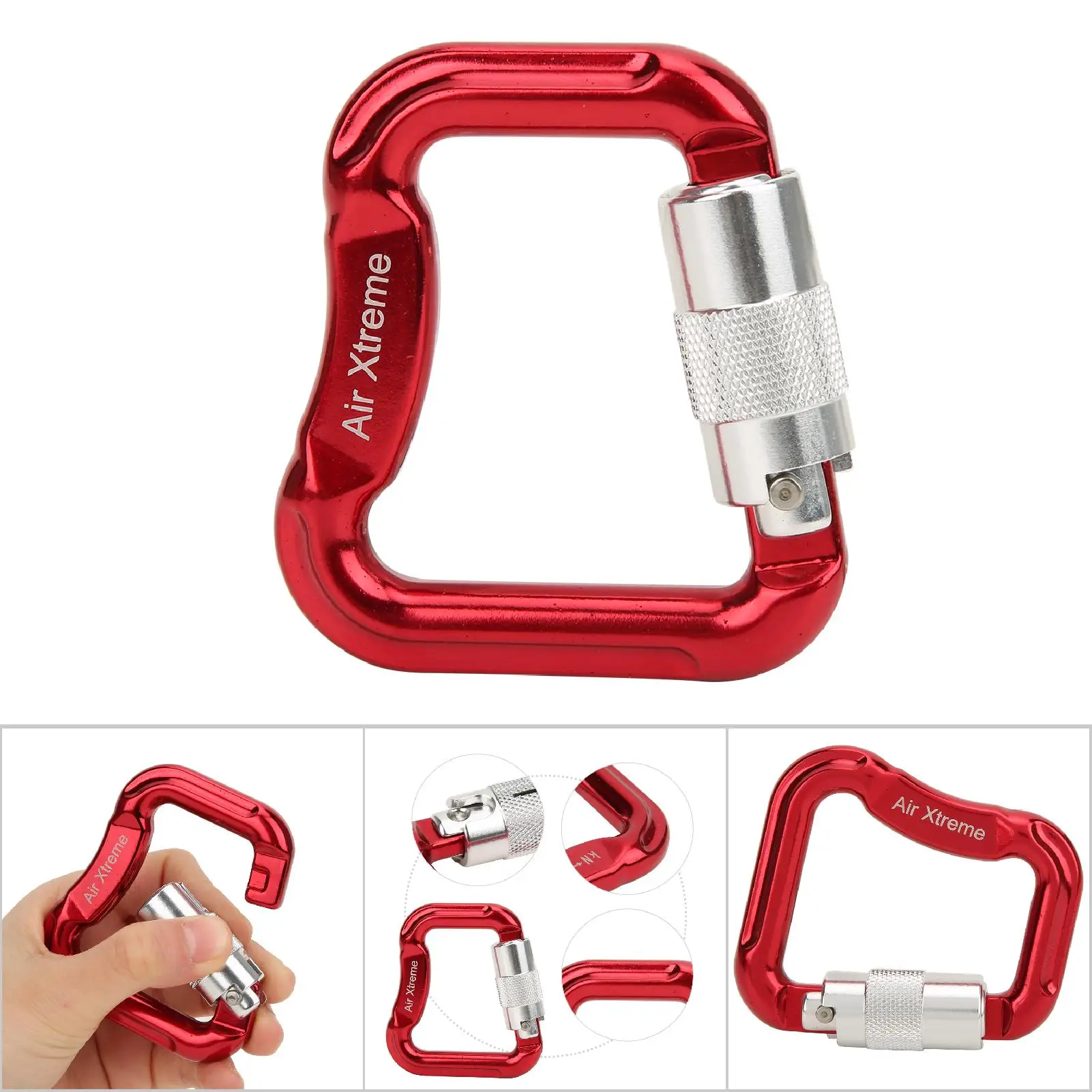 

KN-20-7-6 Outdoor Carabiner Key Ring Clip Key Ring Clip Automatic Buckle Paraglider Clip Hook Made Of Quality Aluminium Material