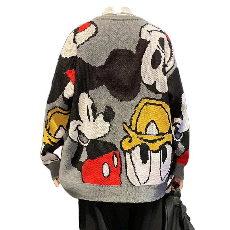 

2021 Disney Mickey Mouse Sweater Hoodie Sweatshirts harajuku Autumn And Winter Men's clothing Male Loose Tops Casual Fashion