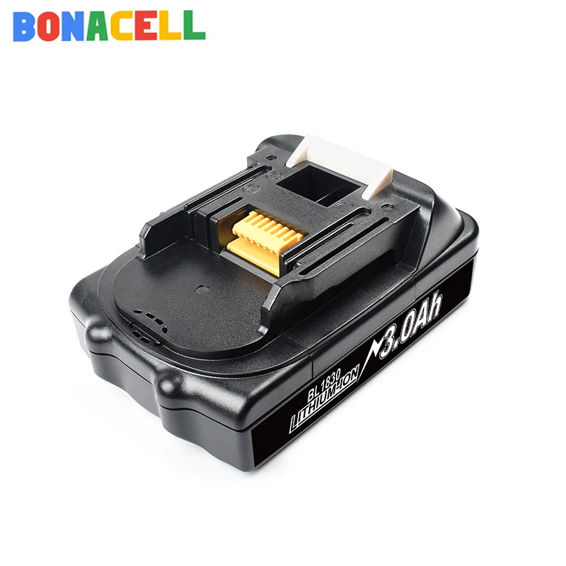 Перезаряжаемый литий-ионный аккумулятор Bonacell BL1860 18 в 6000 мАч для Makita BL1840 BL1850 BL1830