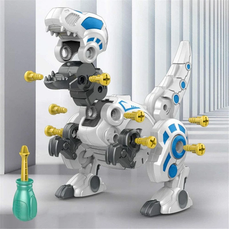 

DIY Model Dinosaur Toy Model Tyrannosaurus Toy Construction Set STEM Toy with Plastic Screwdriver for 3 Years Old