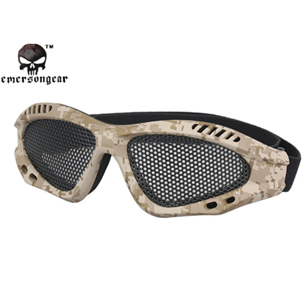 Emersongear Эмерсон ноль очки Painball Защита Для Страйкбола Очки стальная сетка военный Пейнтбольный шлем очки для пеших прогулок