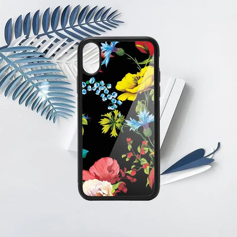 

Retro Vintage Flowers aesthetics Phone Case PC for iPhone 11 12 pro XS MAX 8 7 6 6S Plus X 5S SE 2020 XR