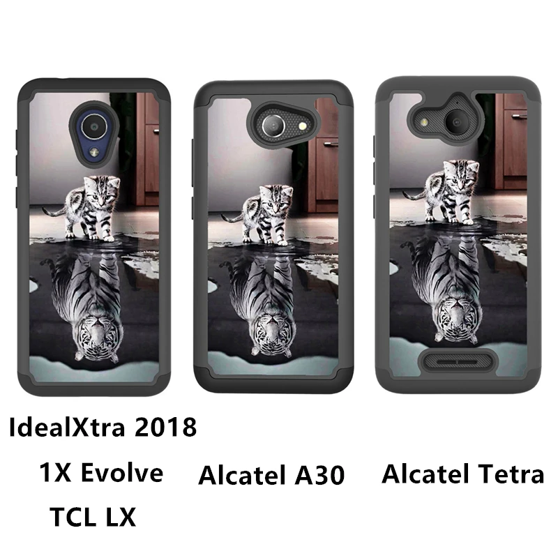 Чехол для телефона Alcatel 1X Evolve TCL LX IdealXtra 2018 мультяшный Гибридный армированный