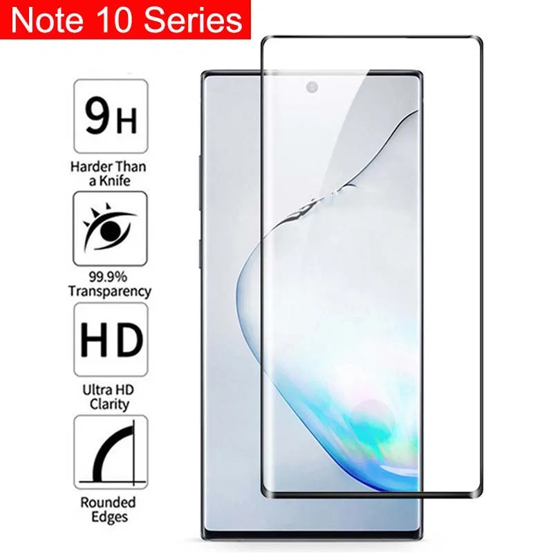 Оригинальное 3D закаленное стекло для Samsung Note 10 Plus Защита экрана Galaxy Pro Note10