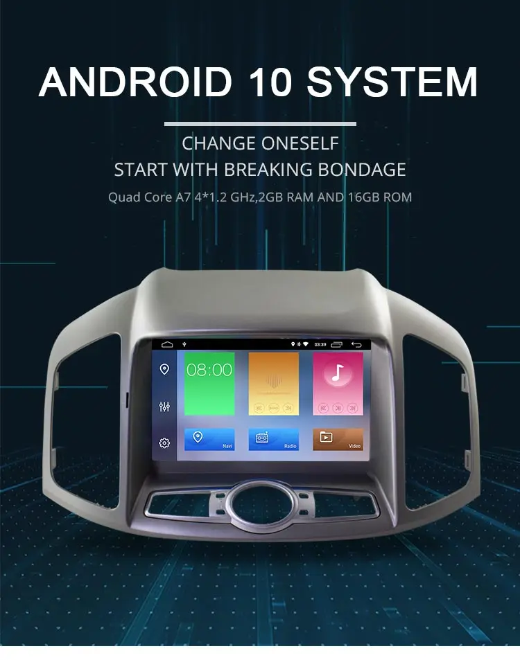 LJDA 8 дюймов Android 10,0 автомобильный dvd-плеер для Chevrolet Captiva 2006- Авто Радио Аудио RDS Bluetooth Canbus gps навигация