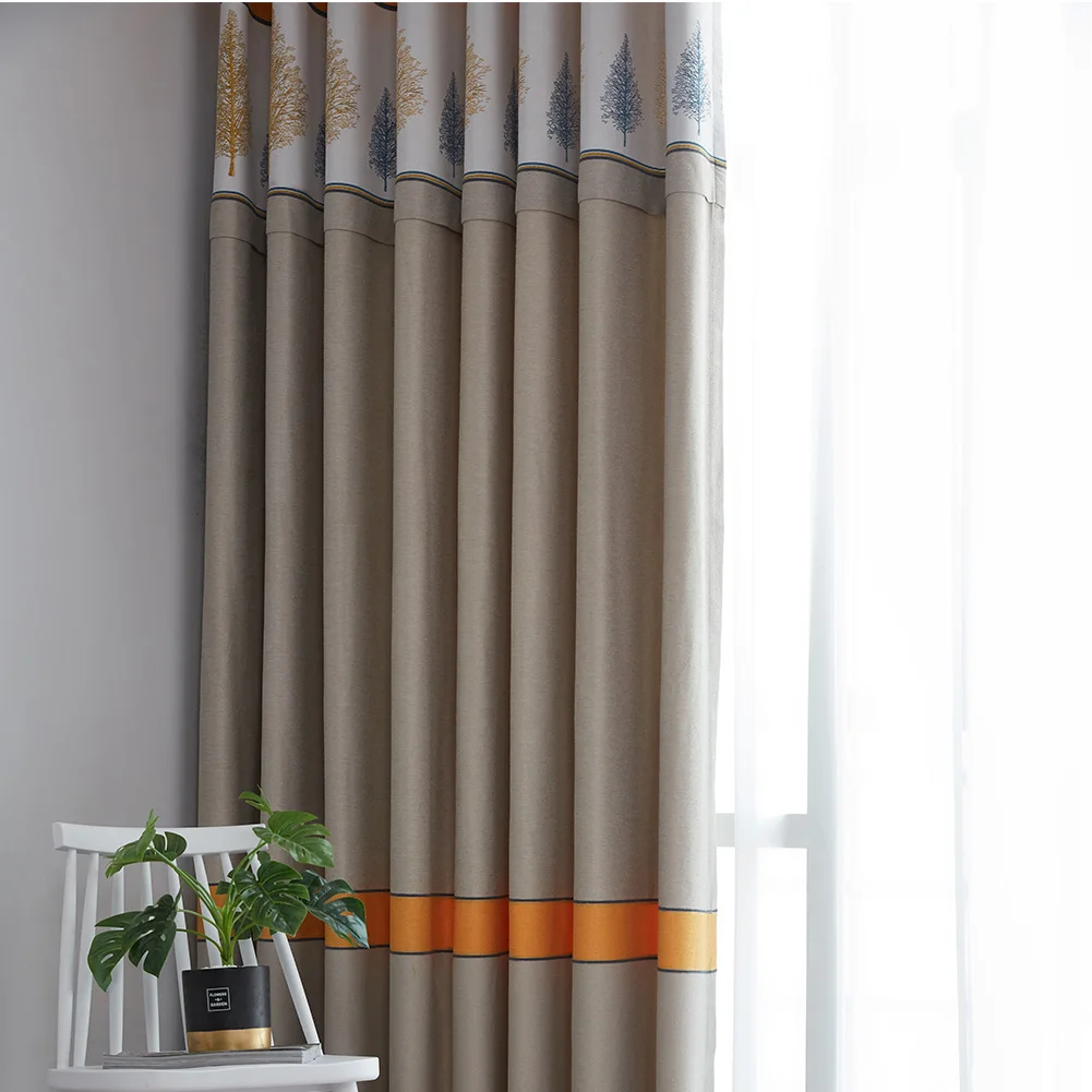 NAPEARL 1 шт. современные шторы для спальни окна полоса строчка дизайн драпировки