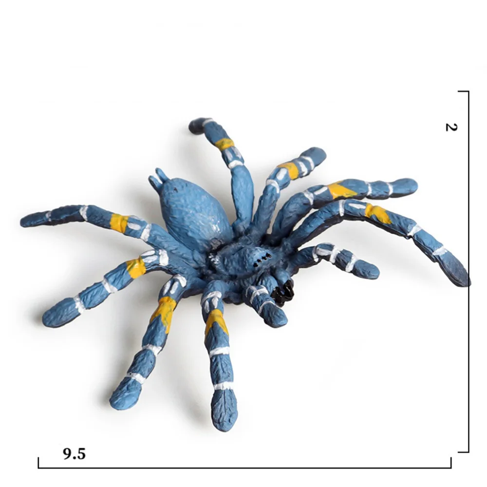 

2pcs Artificial Spider Model Simulated Reptile Mini Animal Model Home Adornment Educational Plaything for Home Office Garden