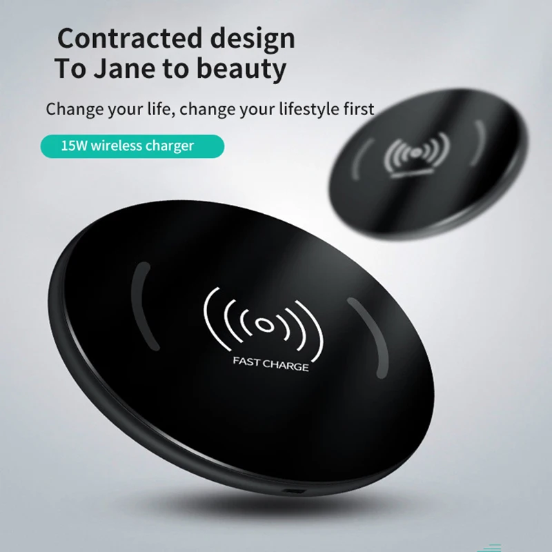 Портативное беспроводное зарядное устройство для IPhone 11 Pro 15 Вт Qi быстрой зарядки
