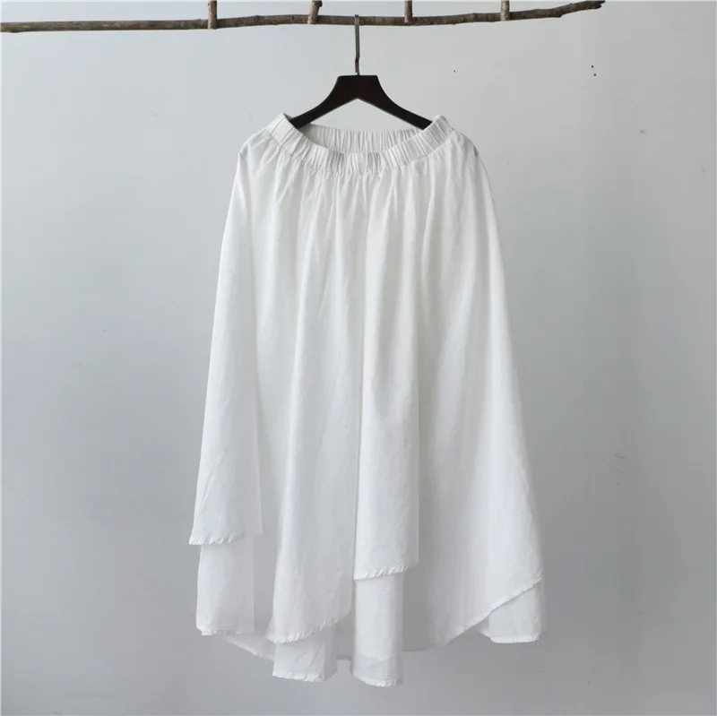 Женские летние ассиметричные юбки с эластичным поясом Женская винтажная юбка