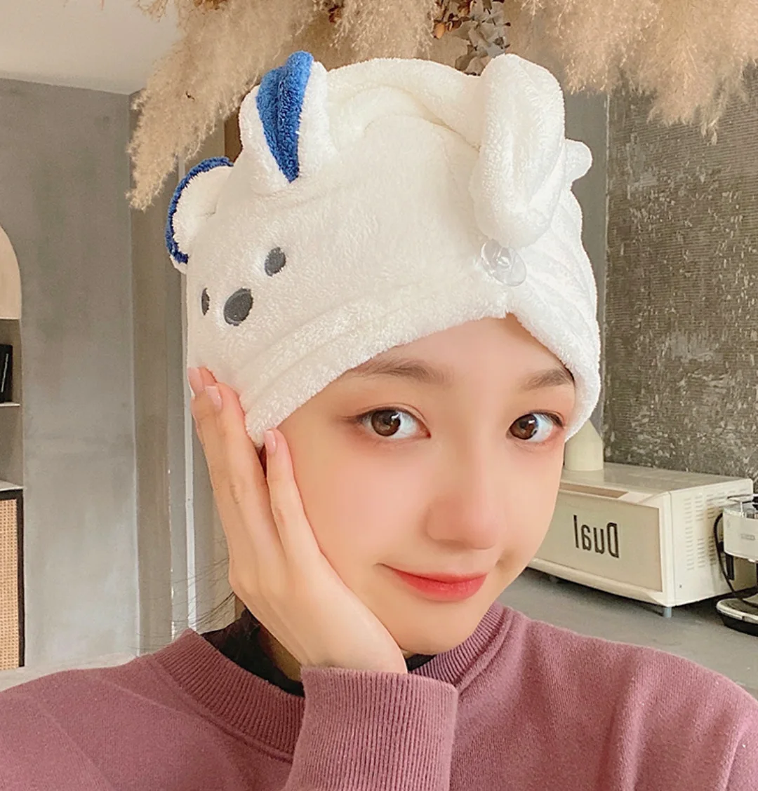 

1PC Dryer Towel Microfiber Hair Fast Drying Bath Wrap Hat Quick Cap Turban Dry Quick Drying Lady Household Hair towel Bath Tool