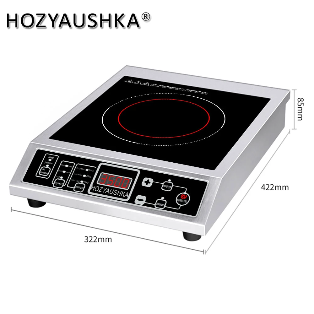HOZYAUSHKA 3500W high-power single-head induction cooker button control maximum load-bearing 50KG | Бытовая техника