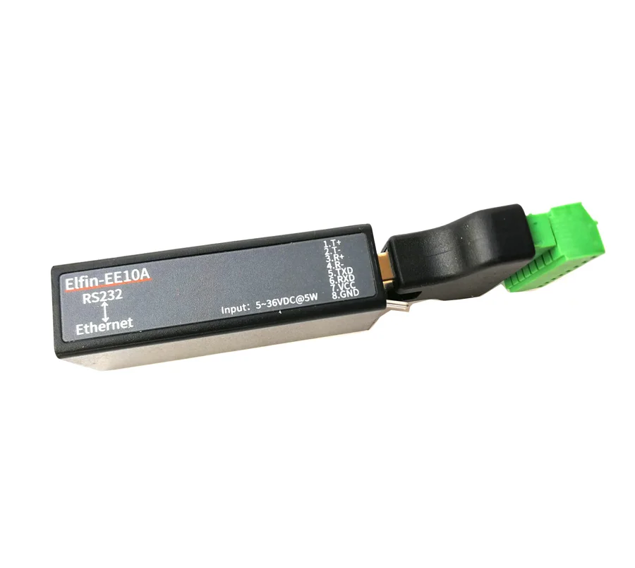 Умный телефон серийный модуль RS232 для последовательного сервера Ethernet с RJ45 5 В ~ 36