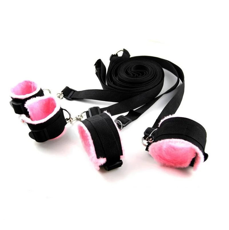 Комплект для ограничения секса кровать Джем регулируемый ремень нейлоновые