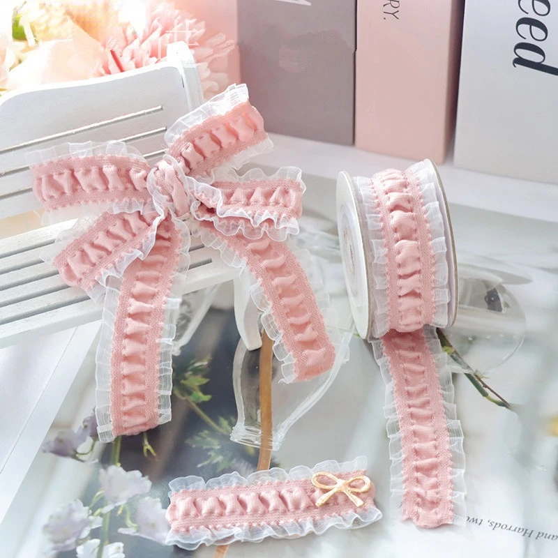 Кружевные складки с оборками диаметром 25 мм аксессуары для рукоделия 10 ярдов |