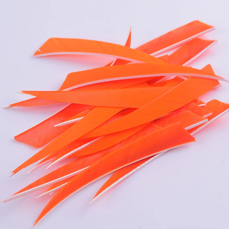 5 дюймов 50 шт. DIY аксессуары для стрельбы из лука щит индейские перья стрела перо