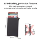 Противомагнитный RFID-чехол для кредитных карт, с защитой от кражи, металлический алюминиевый чехол для кредитных карт